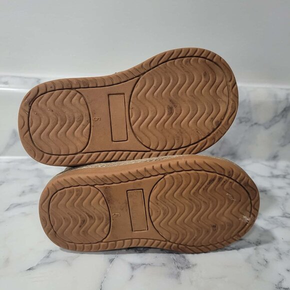 Simple Joys by Carter's Kids Toddler Baby Winter Boot Size 5 Faux Fur Khaki - Picture 6 of 6